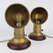 Nautical Bronze Dorade Vent Funnel Table Lamps, 1970s, Set of 2 3