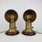 Nautical Bronze Dorade Vent Funnel Table Lamps, 1970s, Set of 2 1