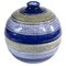 Vaso in ceramica a righe blu di Bitossi, Italia, anni '70, Immagine 1