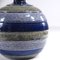 Striped Ceramic Vase in Rimini Blue from Bitossi, Italy, 1970s 6