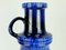 Large Mid-Century Ceramic No. 427-47 Floor Vase in Blue Drip Glaze from Scheurich 4