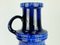 Large Mid-Century Ceramic No. 427-47 Floor Vase in Blue Drip Glaze from Scheurich, Image 4