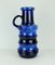 Large Mid-Century Ceramic No. 427-47 Floor Vase in Blue Drip Glaze from Scheurich 8