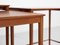 Midcentury Danish nest of 3 side tables in teak by Kai Winding for Poul Jeppesen 6