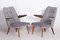 Mid-Century Czech Grey Armchairs, 1950s, Set of 2, Image 11