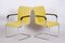 Czech Yellow Bauhaus Armchairs in Chrome and Fabric, 1930s, Set of 2, Image 8