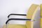 Czech Yellow Bauhaus Armchairs in Chrome and Fabric, 1930s, Set of 2 5