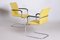 Czech Yellow Bauhaus Armchairs in Chrome and Fabric, 1930s, Set of 2 11