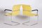 Czech Yellow Bauhaus Armchairs in Chrome and Fabric, 1930s, Set of 2, Image 12