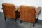 Dutch Cognac Leather Club Chairs, Set of 2 8