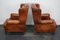 Dutch Cognac Leather Club Chairs, Set of 2, Image 4