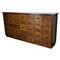 Large German Industrial Oak Apothecary Cabinet or Chest of Drawers, 1930s 1