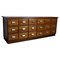 Deutscher Industrieller Eichenholz Apothekerschrank oder Sideboard, Mitte 20. Jh 1