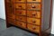 Dutch Industrial Beech and Mahogany Apothecary Cabinet, Mid-20th Century, Image 13