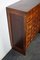 Dutch Industrial Beech and Mahogany Apothecary Cabinet, Mid-20th Century, Image 8