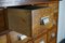 German Industrial Oak Apothecary Cabinet, Mid-20th Century 19