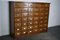 German Industrial Oak Apothecary Cabinet, Mid-20th Century 2