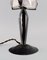 Art Deco Table Lamp in Art Glass and Cast Iron by Degue, France, 1930s 5