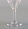 Baccarat White Wine Glasses in Clear Mouth-Blown Crystal Glass, France, Set of 7 5