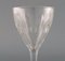 Baccarat White Wine Glasses in Clear Mouth-Blown Crystal Glass, France, Set of 7 4