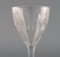 Baccarat White Wine Glasses in Clear Mouth-Blown Crystal Glass, France, Set of 7, Image 4