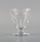 Baccarat Tallyrand Glasses in Clear Mouth-Blown Crystal Glass, France, Set of 7 4