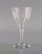 Baccarat White Wine Glasses in Clear Mouth-Blown Crystal Glass, France, Set of 5 4