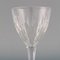 Baccarat White Wine Glasses in Clear Mouth-Blown Crystal Glass, France, Set of 5 5