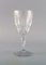 Art Deco Baccarat Red Wine Glasses in Clear Crystal Glass, France, Set of 5 2