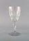 Verres à Vin Baccarat Art Déco en Verre de Cristal Transparent, France, Set de 5 2