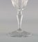 Bicchieri da vino rosso Baccarat Art Déco in cristallo trasparente, Francia, set di 5, Immagine 6