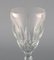 Art Deco Baccarat Red Wine Glasses in Clear Crystal Glass, France, Set of 5 4