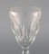 Art Deco Baccarat Red Wine Glasses in Clear Crystal Glass, France, Set of 5, Image 4