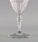 Art Deco Baccarat Red Wine Glasses in Clear Crystal Glass, France, Set of 5 5
