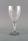 Bicchieri da vino rosso Baccarat Art Déco in cristallo trasparente, Francia, set di 5, Immagine 2