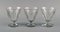 Baccarat Tallyrand Glasses in Clear Mouth-Blown Crystal Glass, France, Set of 3 2