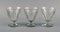 Baccarat Tallyrand Glasses in Clear Mouth-Blown Crystal Glass, France, Set of 3, Image 2