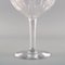 Baccarat Champagner Schalen aus mundgeblasenem Kristallglas, Frankreich, 5er Set 6