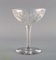 Baccarat Champagne Bowls in Clear Mouth-Blown Crystal Glass, France, Set of 5 3