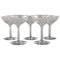 Baccarat Champagne Bowls in Clear Mouth-Blown Crystal Glass, France, Set of 5 1