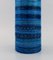 Jarrón cilíndrico grande de cerámica esmaltada en azul de Aldo Londi para Bitossi, Imagen 5