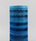 Large Cylindrical Vase in Rimini-Blue Glazed Ceramics by Aldo Londi for Bitossi, Image 4