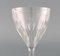 Baccarat Red Wine Glasses in Clear Mouth Blown Crystal Glass, France, Set of 9, Image 4