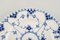 Blue Fluted Full Lace Plates in Openwork Porcelain from Royal Copenhagen, Set of 8 4