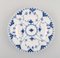 Blaue geriffelte Teller aus durchbrochenem Porzellan von Royal Copenhagen, 8er Set 2