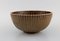 Bowl in Glazed Ceramics with Grooved Body by Arne Bang, Denmark, Image 2