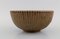 Bowl in Glazed Ceramics with Grooved Body by Arne Bang, Denmark 3