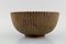 Bowl in Glazed Ceramics with Grooved Body by Arne Bang, Denmark, Image 4