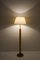 Skandinavische Mid-Century Stehlampe aus Messing & Bambus von Bergboms, Schweden 7