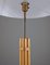Mid-Century Scandinavian Floor Lamp in Brass and Bamboo from Bergboms, Sweden 4